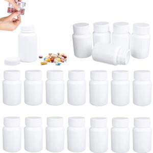 뚜껑이 있는 빈 플라스틱 고체 알약 정리함 병 가정용 정제 케이스 캡슐 의료 분말 용기 15ml-100ml 50 개