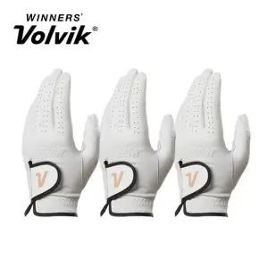 퍼포먼스 양피 여성용 골프장갑 화이트 3장 세트