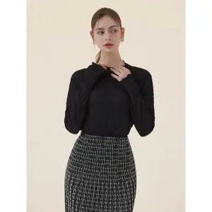 [플리츠미][최초가 159000원] 로맨틱 자수 플리츠 블라우스_HPBLS124H02