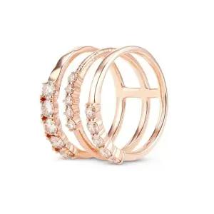 14k 아넬로 다이아몬드 트리플 반지