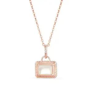 14k 힐링 사각 자물쇠 펜던트천연석2type