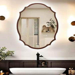 나비 엔틱거울 호텔 욕실 현관거울 유럽풍 LED 간접조명 벽걸이거울