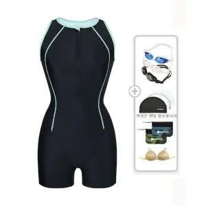 [레노마수영복](하남점)*폴리백무상증정*여성 하프집업2부반신수영복수경수모가방브라캡 5종세트 LS2F26...