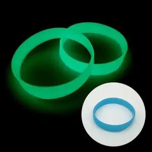 [하프클럽/셀러허브_여성트랜드패션]단체 팔찌 블루 야광팔찌 실리콘 고무