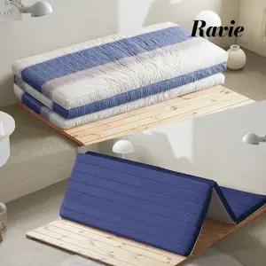 하비 조금단단한 천연라텍스 3단 접이식 토퍼 매트리스 5cm 슈퍼싱글