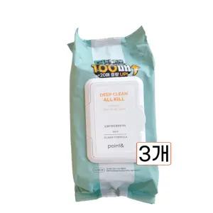 포인트앤 딥 클린 올킬 클렌징티슈 100매 3개