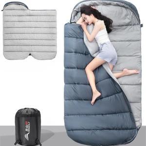 빅사이즈 동계 침낭 이불겸용 중청 봄여름 와이드 겸용 5KG 블랙 캠핑침낭