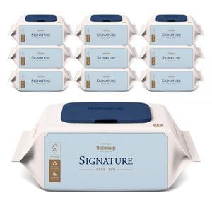 베베숲 시그니처 블루 에코 유아물티슈 캡형 75gsm 70매 x 20개