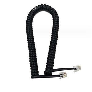 전화기선 송수화기선 코드 유선전화기선 스프링 케이블 블랙 T-TEL4P4C-B 스프링코드