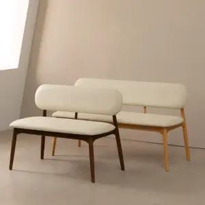 라움에스알 모드니 원목 식탁 등받이 벤치 식탁의자