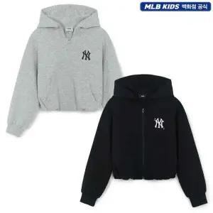 갤러리아 (HDB13)MLB키즈 베이직 걸스 크롭 후드 집업(7FHDB1354)