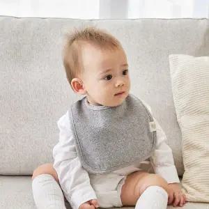 [보리보리/베이비앤아이]베이비앤아이 테리 스퀘어 턱받이 빕 침받이 유아 아기 방수 국내제작