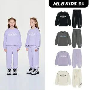 [MLB키즈](공식)25FW 스트릿 베이직 컬러 스티치 맨투맨세트 (4color)