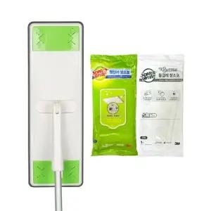 3M 올터치 대형 막대걸레 + 정전기 청소포 10매 +물걸레 청소포 1매