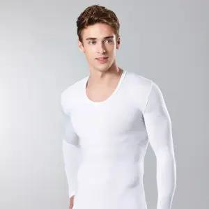 히트엔진 남자 발열 내복 보온 내의 부드러운 흰색