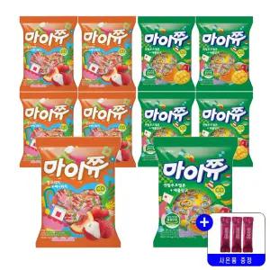 크라운 마이쮸 (캔털루프멜론+애플망고) 284gx5개+(핑크리치+써니피치) 284gx5개