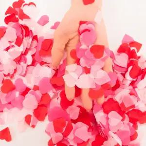 컨페티 하트 4색혼합 500g 웨딩촬영 프로포즈 이벤트 기념일 커플