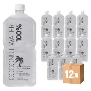 백프로 저온착즙 코코넛워터 1L 1박스 12개