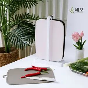 다목적 인덱스 걸이형 도마 세트 4P(도마 3p+거치대)