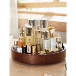 예단함 우드 트레이 미니 선반 엔틱 악세사리 정리함 회전식 화장품 보관함