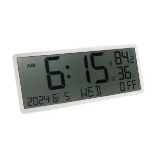 디지털 전자 벽시계/시계/벽걸이/거실/무소음/알람/코너/인테리어/LED/디지탈/무선/사각/예쁜/무음/가정용
