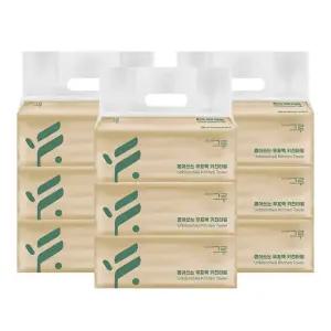 [삼정펄프] 그루 뽑아쓰는 무표백 키친타올 100매 3입x3개 (9팩)