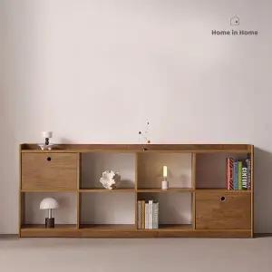 [홈인홈]북스테이 와이드 오픈 원목 2단 책장 베이직 2000_J303