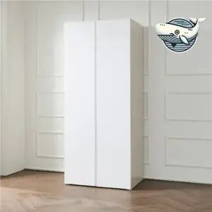 모던 화이트 수납장 멀티 정리행거 드레스룸 도어형옷장 행거옷장 양문형옷장 시스템옷장