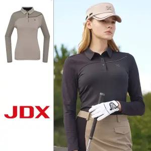 여성 고신축 배색 절개 티셔츠(X1TLU7403) 2종 택1