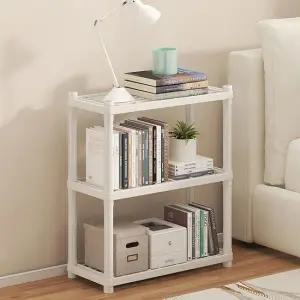 이동식 트롤리 철제 수납 360도 회전 카트 티 테이블1단 2단 J666-O