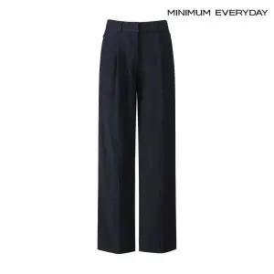 [롯데백화점]미니멈 [미니멈 에브리데이]핀턱 집업 포켓 심플 슬랙스 팬츠 (EB4TA002D)