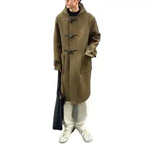 떡볶이 코트 후드 남자 모직 더플코트 캐주얼 클래식 겨울