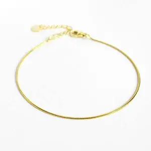 [골드스마일]레이어드 체인 실버925 골드 실팔찌