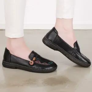 가죽로퍼 발편한 여성로퍼 중년여성 엄마신발