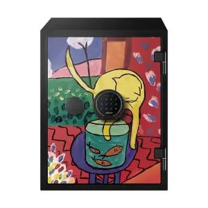 (설치)디프로매트 NEW 580AT 아트디자인 디지털 내화금고 마티스 고양이 가정용 사무용 내화인증 경보