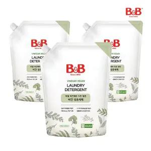 [비앤비]유아 비건 세탁 섬유세제 리필형 1500ml X 3개