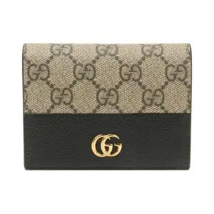 [구찌] GG 마몽 바이컬러 카드 케이스 지갑 / 658610 AAE5E 1069
