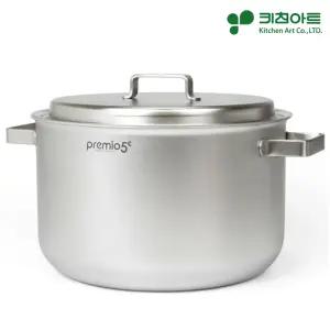 키친아트 무연마제 곰솥냄비 통5중 28cm 인덕션 곰탕 삼계탕 대용량 큰 냄비 클린