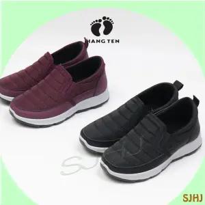 행텐 2916 컴포트 경량 콤비 여성 웜 슬립온/블랙 퍼플/방한 패딩 겨울 운동화 따뜻한 캐주얼 외출·일상화