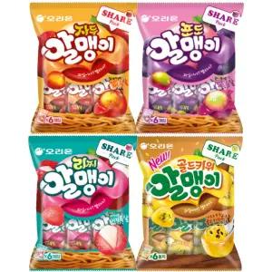 자두알맹이 6P(1개)+포도알맹이 6P(1개)+리찌알맹이6P(1개)+골드키위알맹이6P(1개)