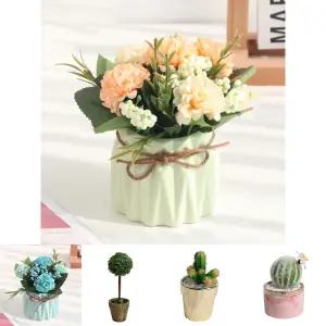 (피치) 플로맨틱 수국 조화 화분/나무/꽃화분/미니/실내/업소/가게/장식용/테이블/소품/데코/인조/책상