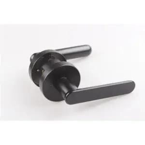 데코라인 바보금속 BBL 951 블랙 버튼형방문손잡이 화장실 욕실 나무문 ABS도어 도어핸들 문고리 데코라인