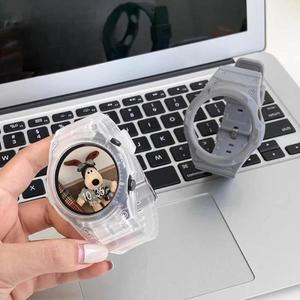 삼성 갤럭시 워치 7/6/5/4 40MM 44MM용 새 실리콘 스트랩+PC 케이스, 스마트워치 스포츠 루프 밴드 팔찌용