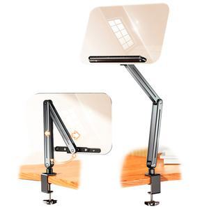 투명독서대 아크릴 스탠드 높이 조절 책상 클램프 스탠드 360 레시피 악보 태블릿을 위한 회전식 접이식 지원