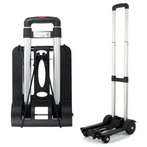 접이식 블랙 핸드카 소형/시장/이동식/수레/카트/짐운반/손수레/구르마/접이/접이형/폴딩/운반