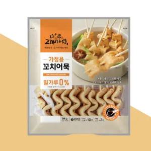 고래사 부산 가정용 사각 꼬치어묵 밀가루없는 어묵 냉동 296g 간편조리