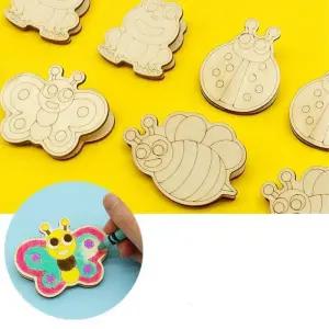 8개세트 채색놀이 나무집게 곤충만들기 미술키트 유치원 초등 유아