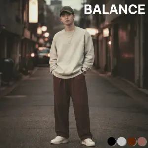 [롯데백화점]밸런스 탑텐 밸런스 MBG5PT1906BK 남자 스쿠바 스트레이트 팬츠 블랙 운동복