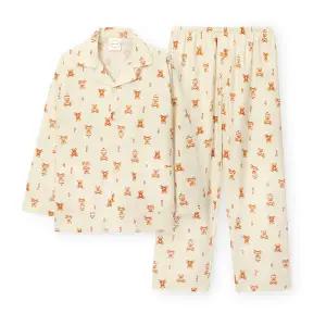 [롯데백화점]오르시떼 남성 G219 핫도그베어 긴소매 파자마 세트 OR25WMGEG219