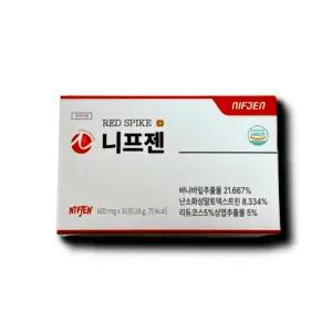 니프젠 스파이크 프리미엄 바나바잎 구아검 추출물 600mg 30정 1개